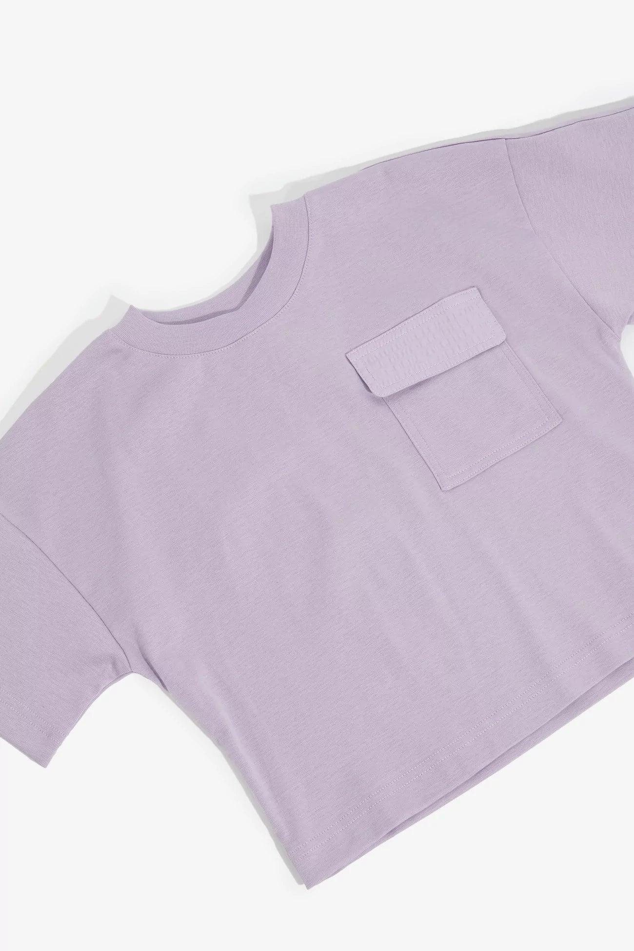 Rory oversized  pocket t-shirt - lilacrory2